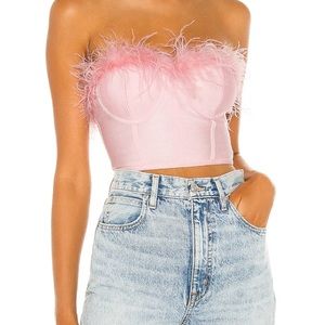 Ramona Bustier Top in Blush